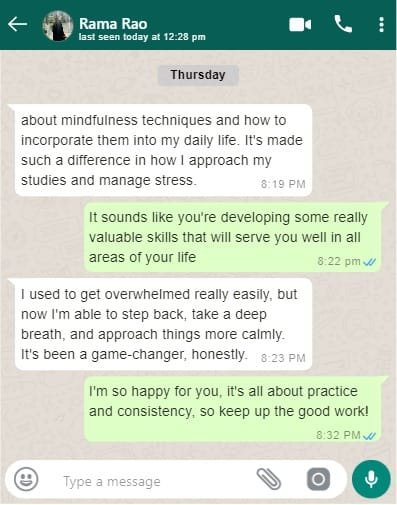 Workshop testimonial